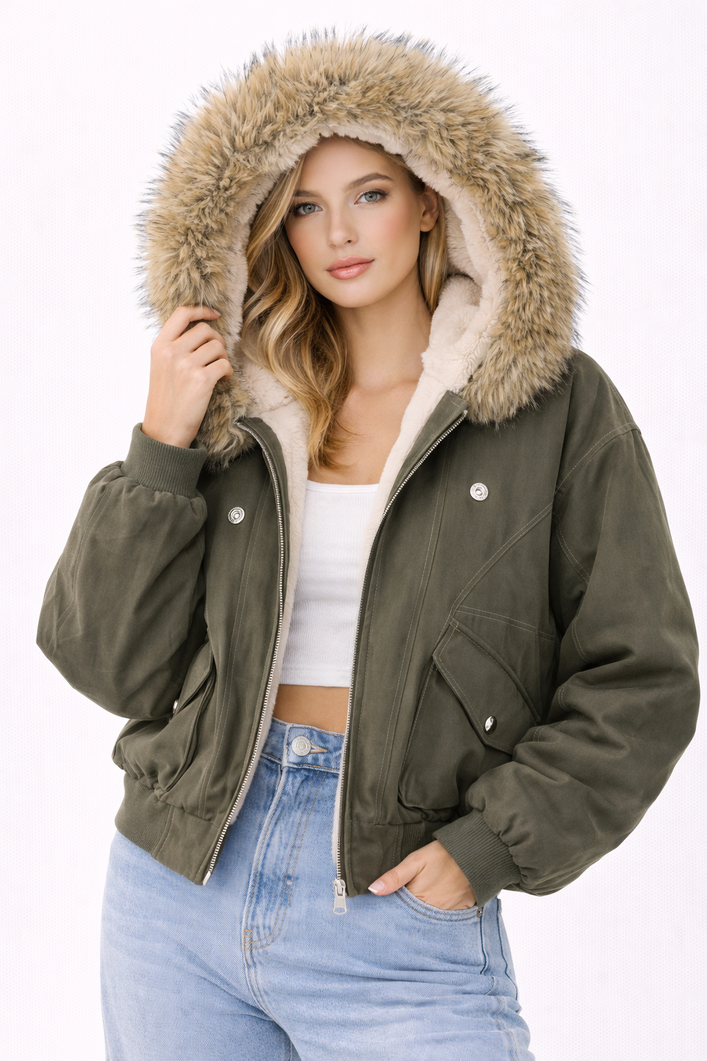 ARCTIC FUR JACKET + FREE Thermal Set